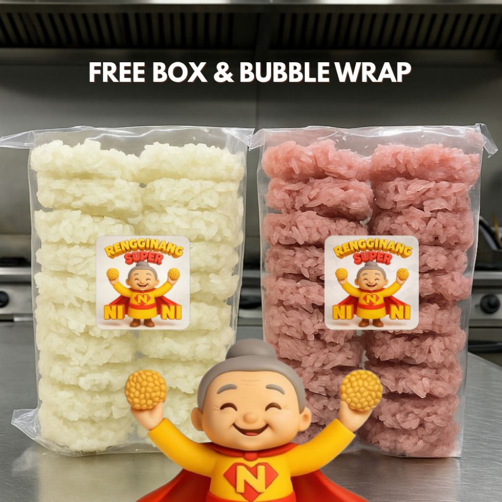 

Rengginang Premium 100% Ketan Asli Mengembang Sempurna