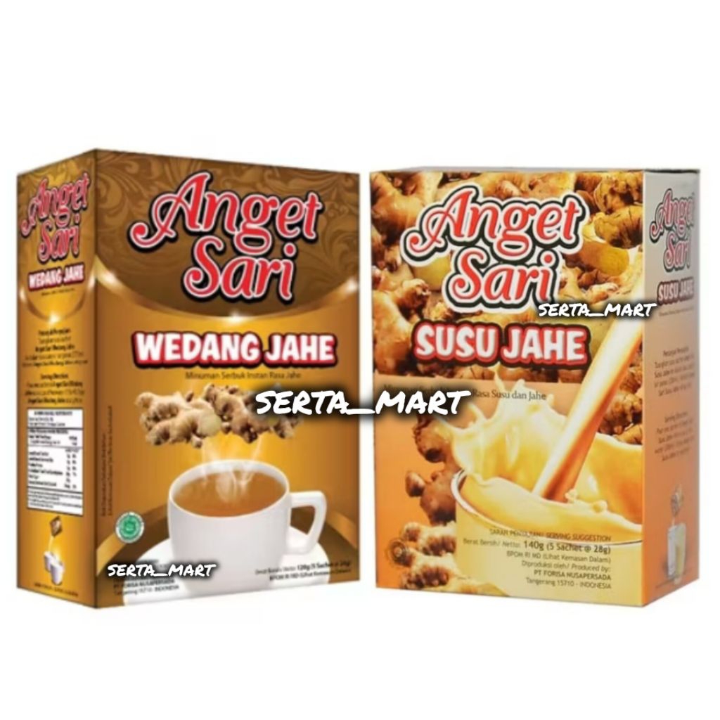 

Anget Sari Wedang / Susu Jahe Bubuk Instant Box 5's