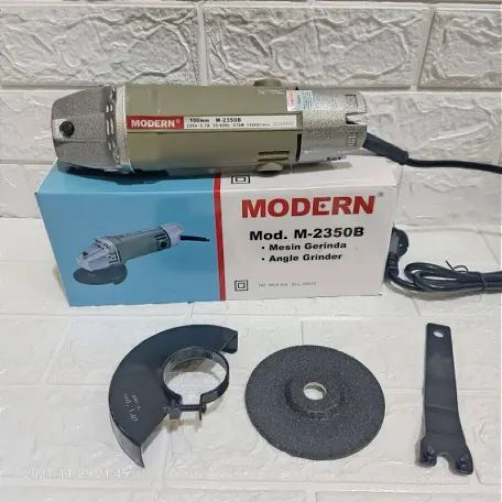 GERINDA MODERN M2350B ORIGINAL GERINDA M-2350B MODERN ABU ABU LENGKAP REAL PIC