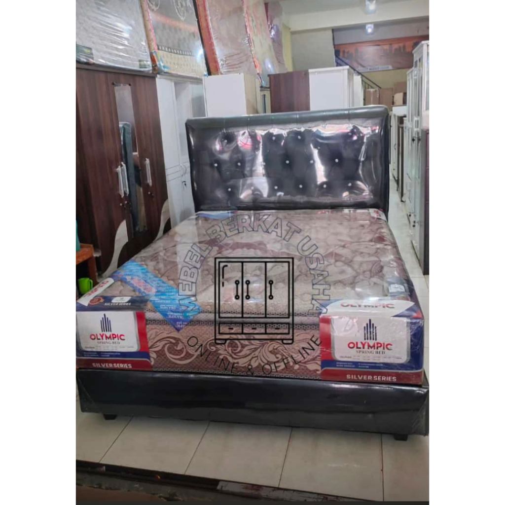 SPRINGBED SET DIVAN + KASUR SPRINGBED OLYMPIC 160X200 I 180X200