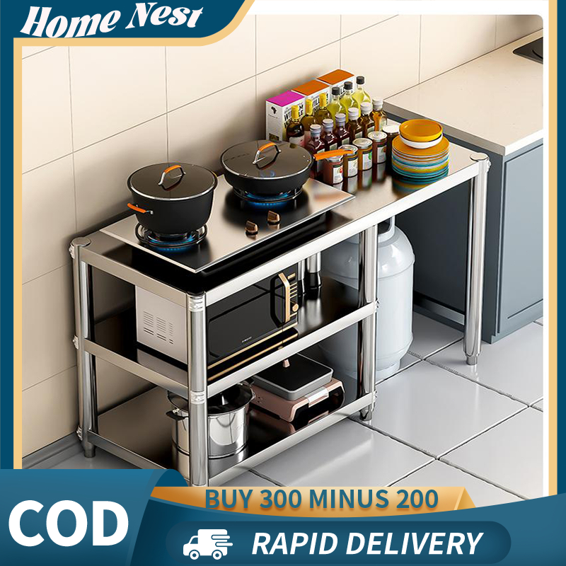 Rak Kompor Gas Stainless Steel, RakDapur, Rak Gas, Heavy Duty, Tebal,Organizer & Penyimpanan Dapur