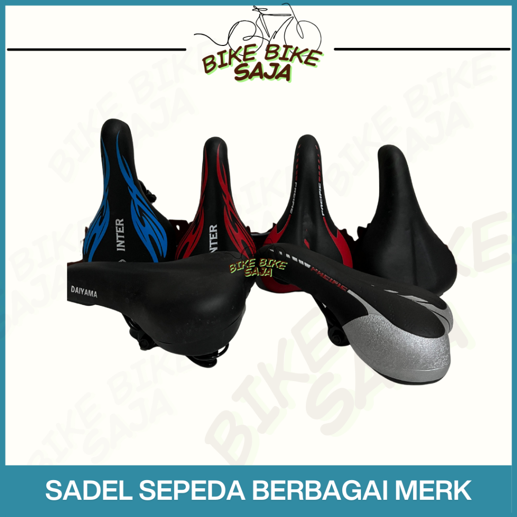 PROMO CUCI GUDANG Sadel Sepeda Nyaman MTB / BMX / Lipat Berbagai Merk – Pacific, Inter, Daiyama,