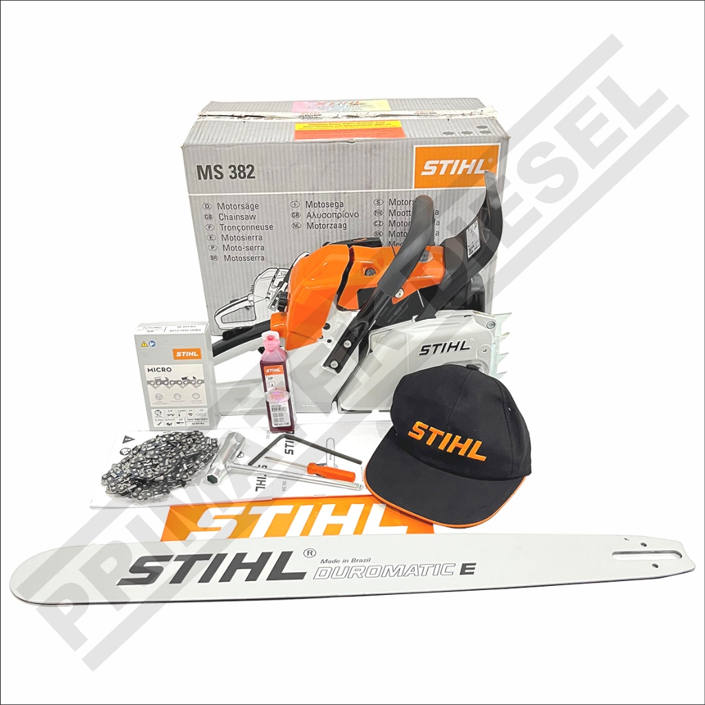 (STIHL MS382) Mesin Gergaji Rantai Potong Kayu Chain saw 2 Tak 25" MS 382 STIHL / Chainsaw Mesin Pem