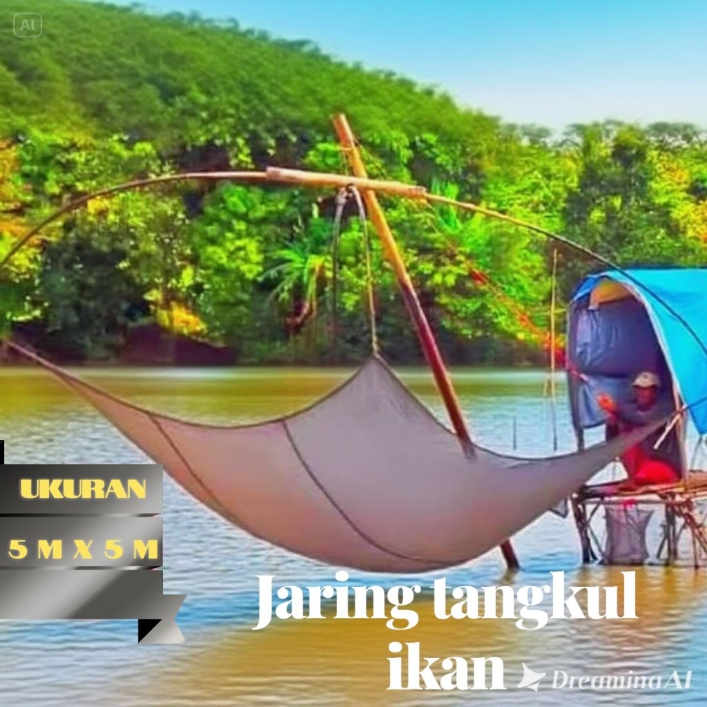 sirib anco jaring ikan siap pakai jaring tangkul ikan kualitas premium