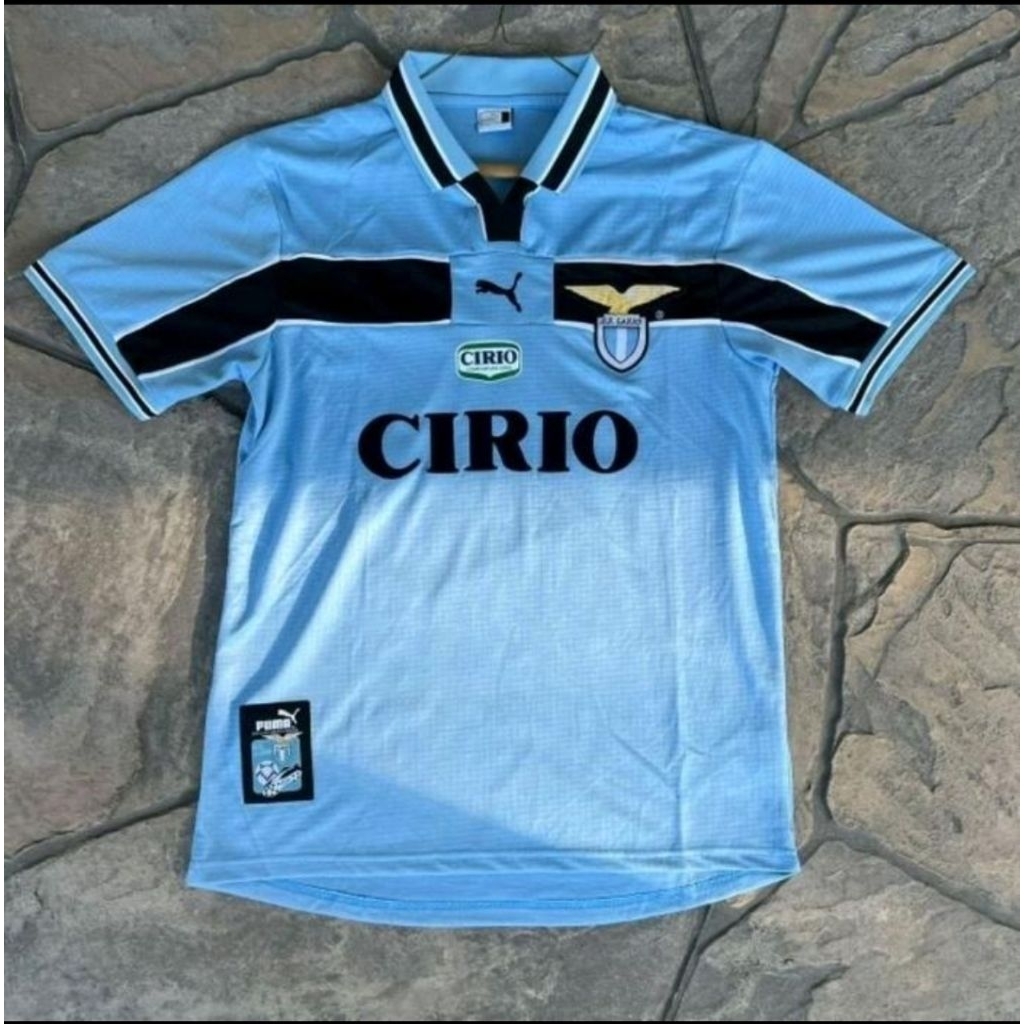 Jersey Kaos Baju Sepak Bola SS Lazio Nesta Home Away 3rd Third Retro Klasik Classic Jadul Lawas Vint
