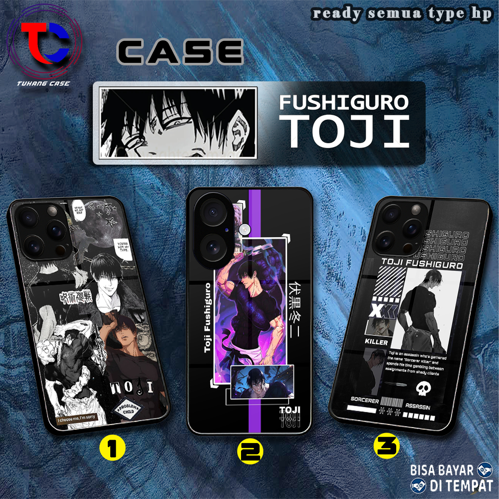 Toji Fushiguro Softcase Glass - Softcase Glossy - Softcase Kaca  Iphone samsung xiaomi redmi oppo it