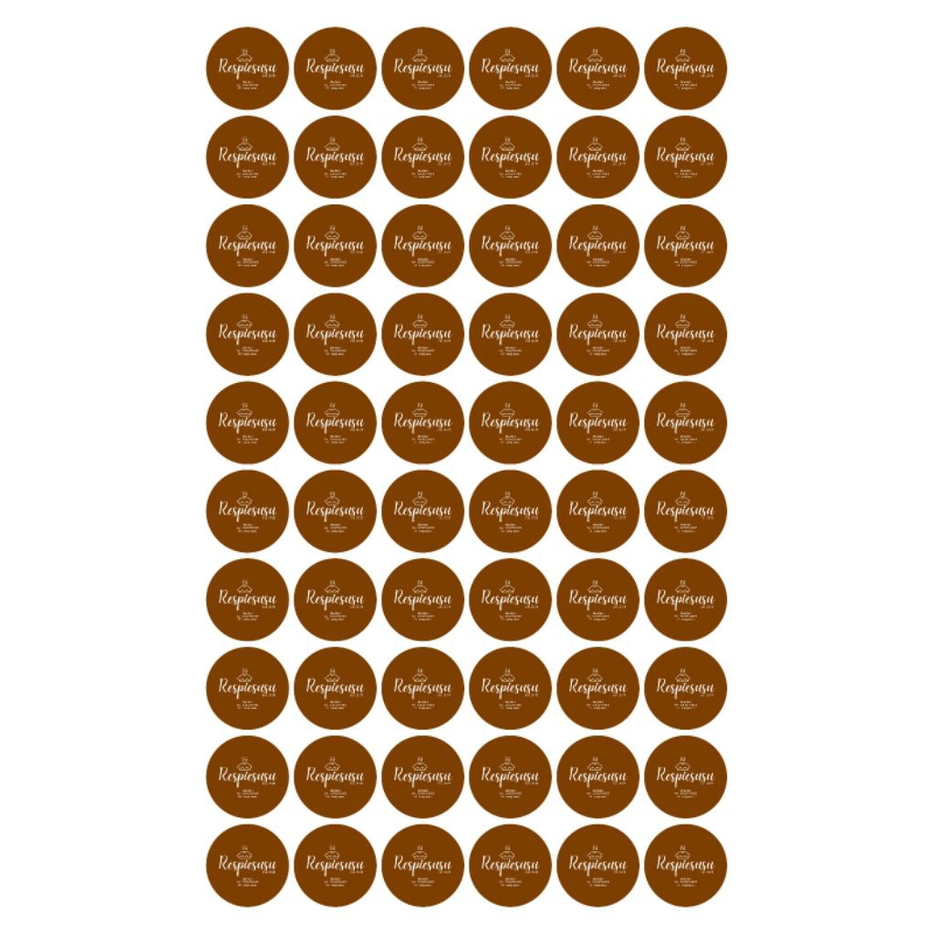 

cetak stiker/sticker + cutting /label makanan (Sticker Cromo)