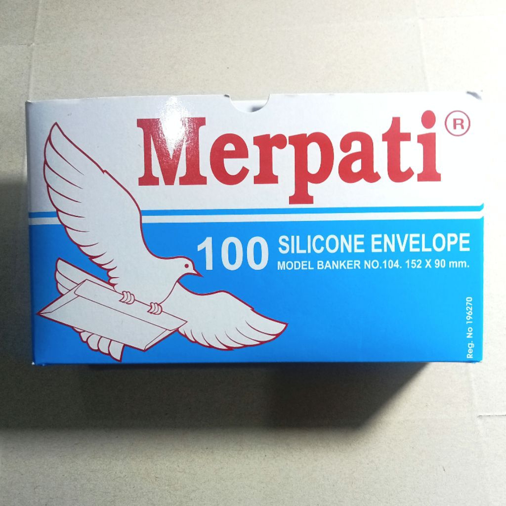 

Amplop Tanggung Berperekat Putih HVS Merpati 100 Silicone Envelope No. 104