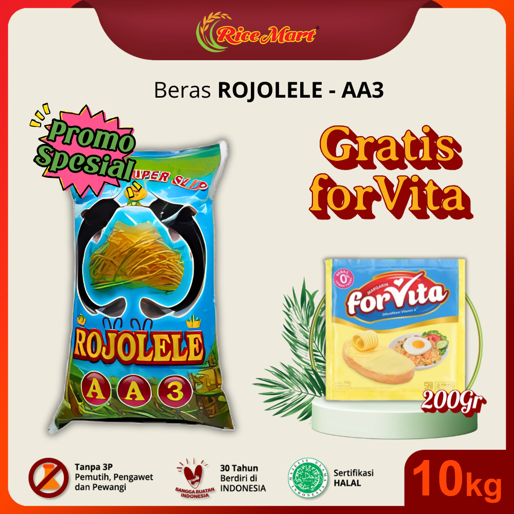 

Beras Rojolele Super Asli AA3 - 10 KG