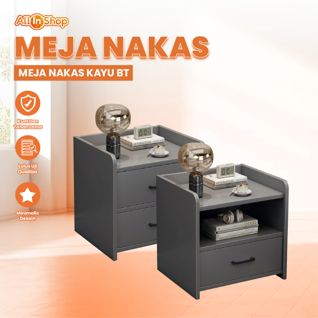 Meja Nakas Kayu Minimalis Meja Samping Tempat Tidur Meja Sudut Kamar Tidur