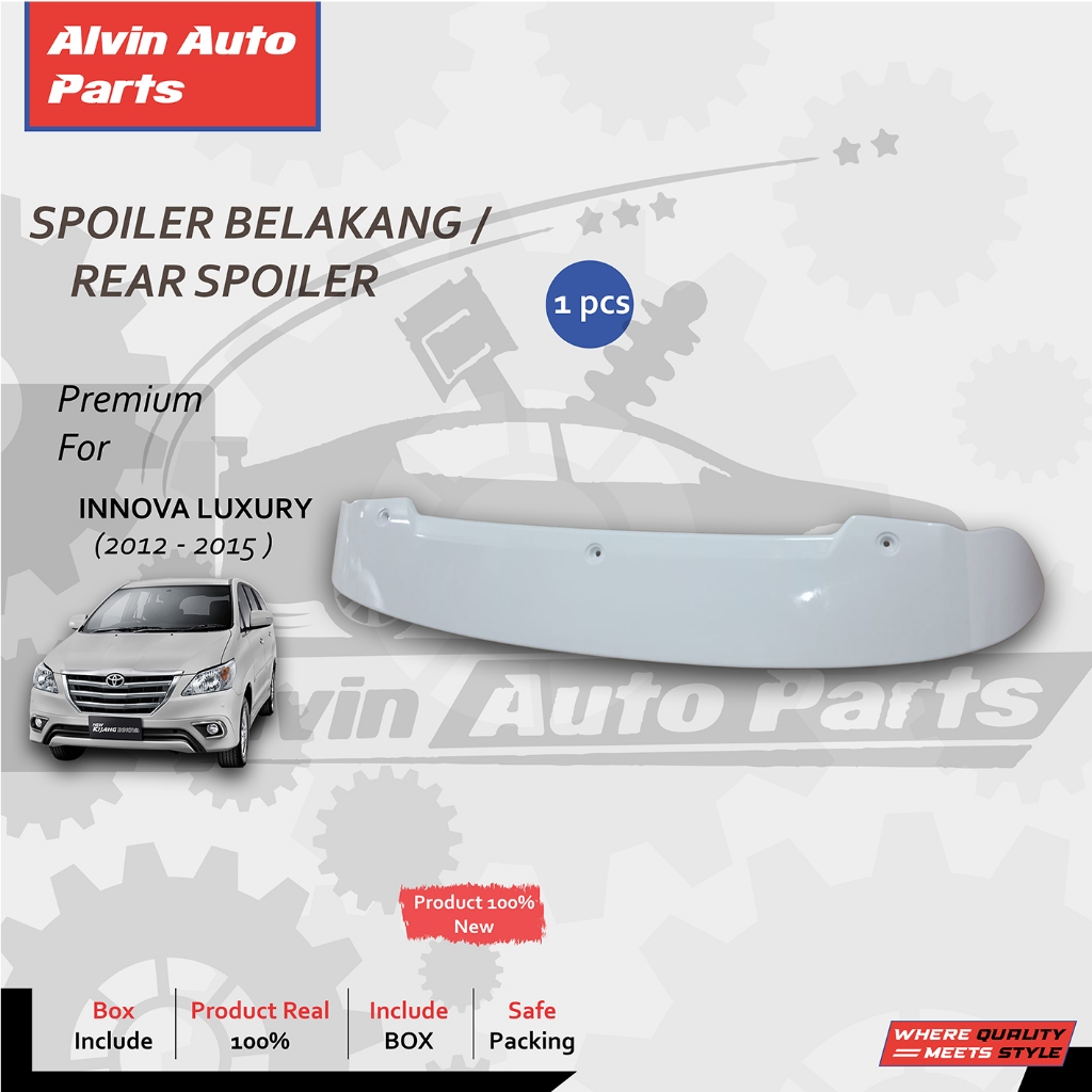 SPOILER INNOVA GRAND LUXURY 2005-2015 PLASTIK WING BAGASI ATAS INNOVA GRAND LUXURY 2005-2015 PLASTIK