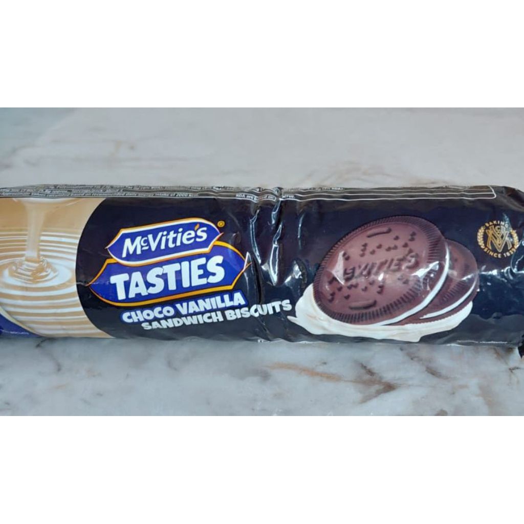 

MC VITIES TASTIES CHOCO VANILLA SANDWICH BISCUITS