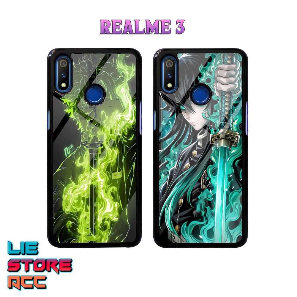 Case Realme 3 Case Hp Realme 3 Premium Glossy liestore_acc Casing [ Anime Demon Slayer ] Casing Hp R