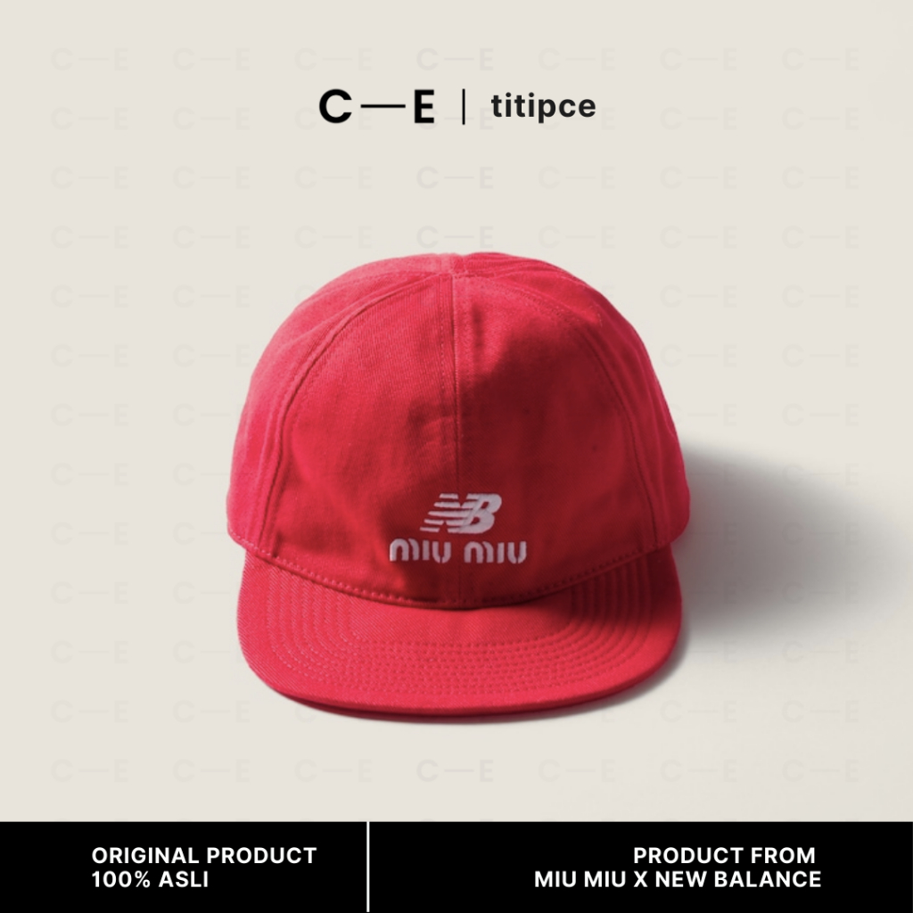 MIU Miu x New Balance Denim baseball cap Hat Unisex