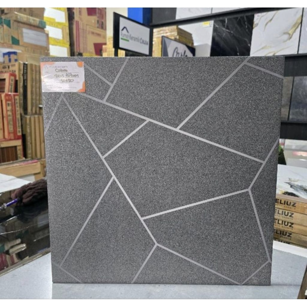Keramik Lantai 50x50 Zeus Hitam