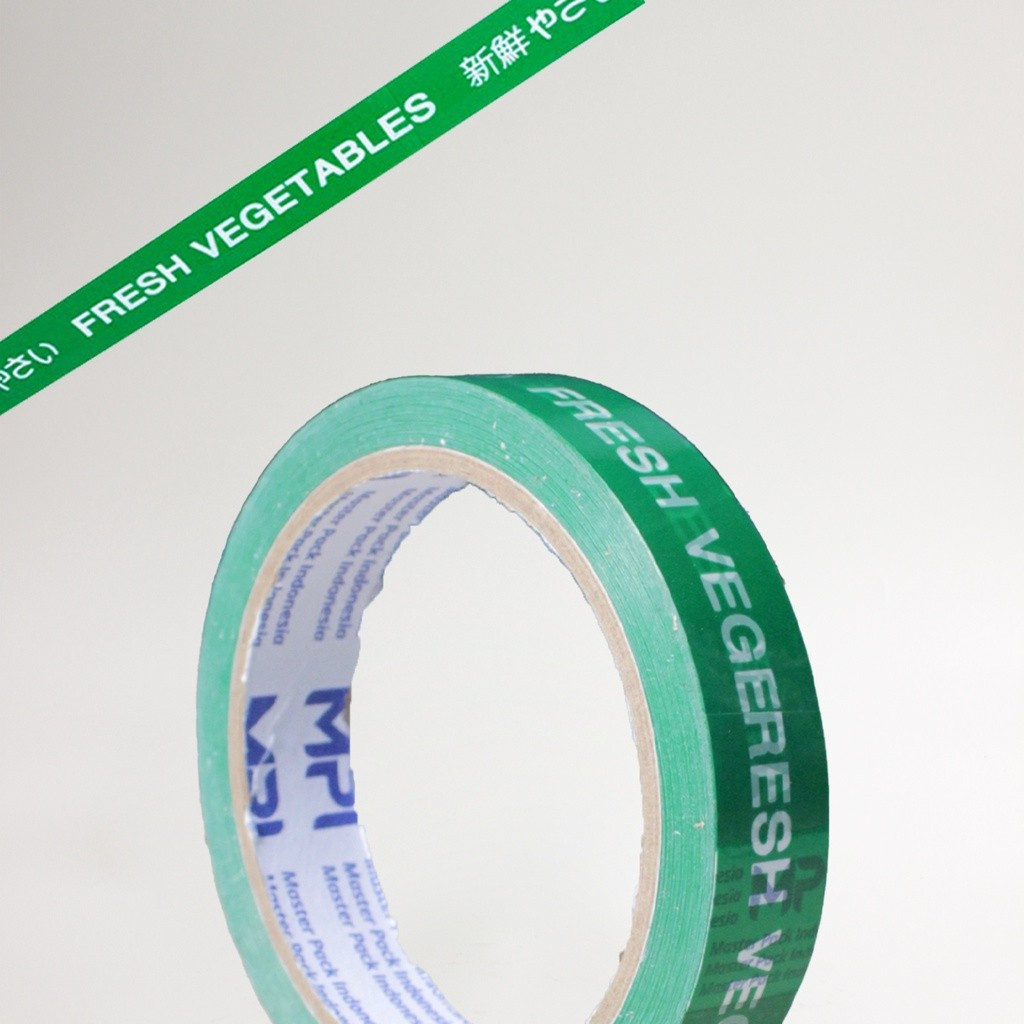 

2 Lusin / 24 Pcs - Lakban Isolasi Sayur Fresh Vegetables 18 mm x 50 Meter - Lakban Sayur Fresh