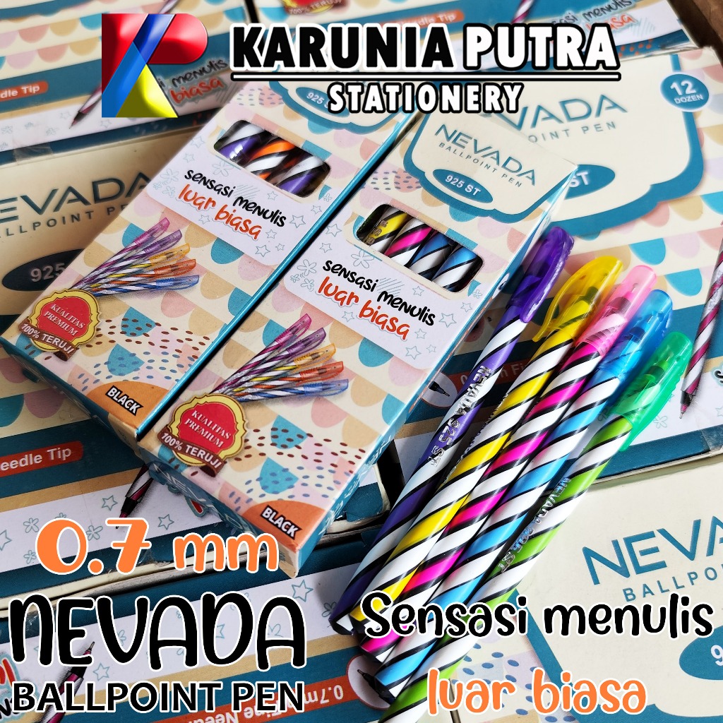 

Pulpen Ulir Nevada 925ST 1pack 12pcs 0.7mm