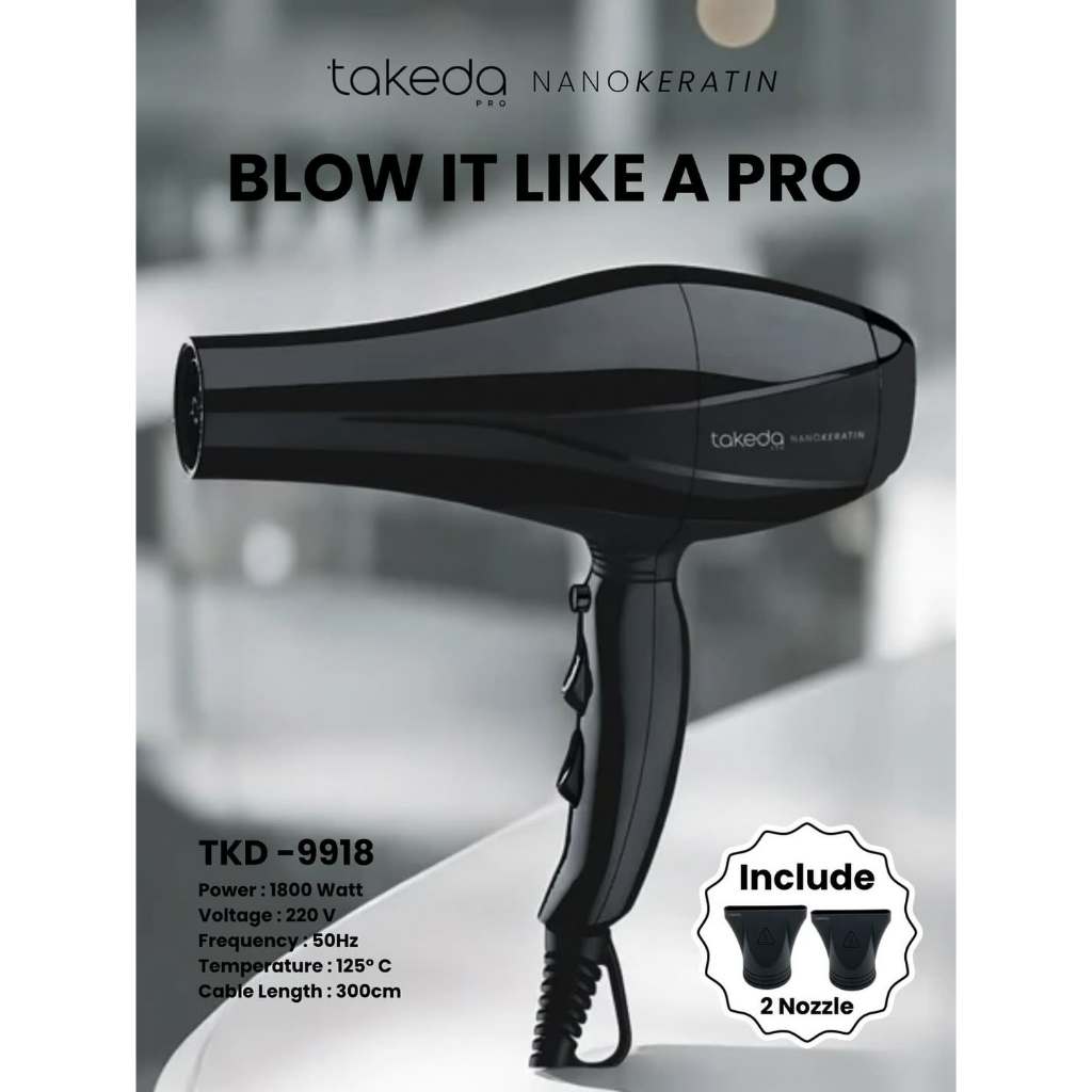 TAKEDA Hair Dryer Nano Keratin TKD-9918