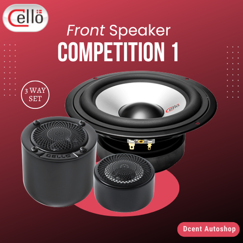Speaker 3 Way Set Mobil - Speaker Competition 1 Cello - Front Speaker - Speaker Split Component 3 Wa
