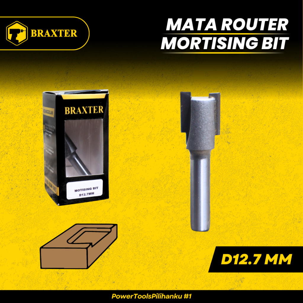 BRAXTER MORTISING BIT Mata Router / Profil / Trimmer Kayu TCT