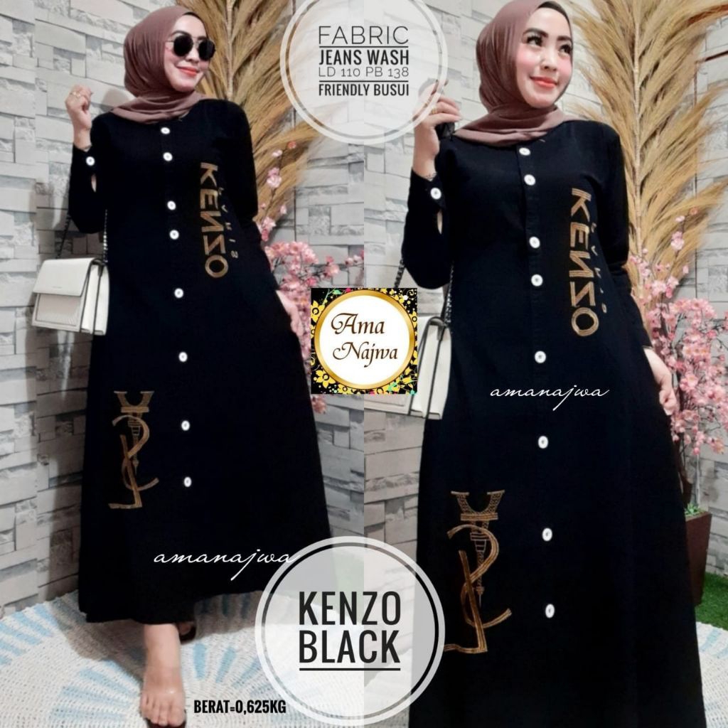Gamis Jeans Wanita/Tunik Jeans Motif Gamis Wanita/Blouse Jeans Gamis Wanita Muslimah