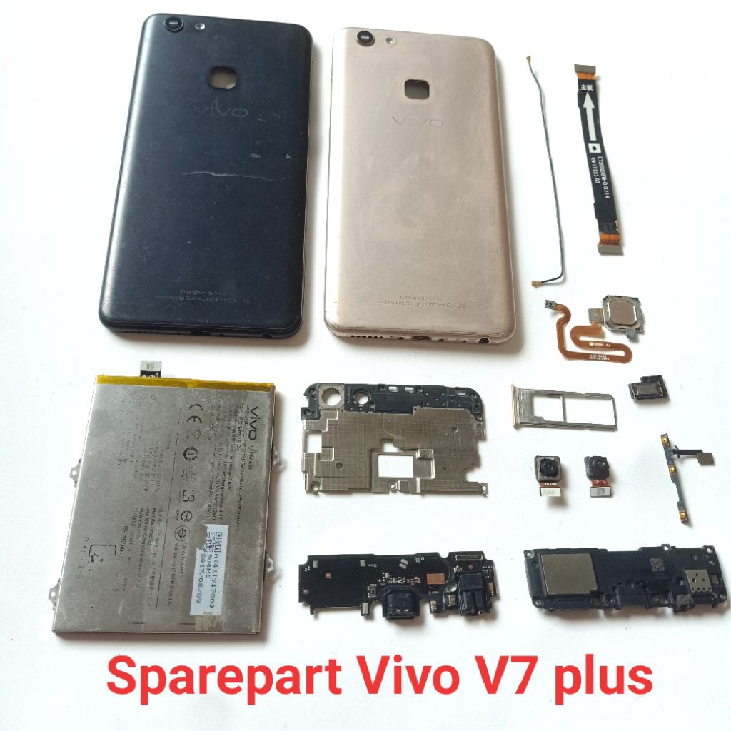 Sparepart Copotan Vivo V7 plus 1716 Second Original Copotan  buzzer Loudspeaker  flex UI board  kabe