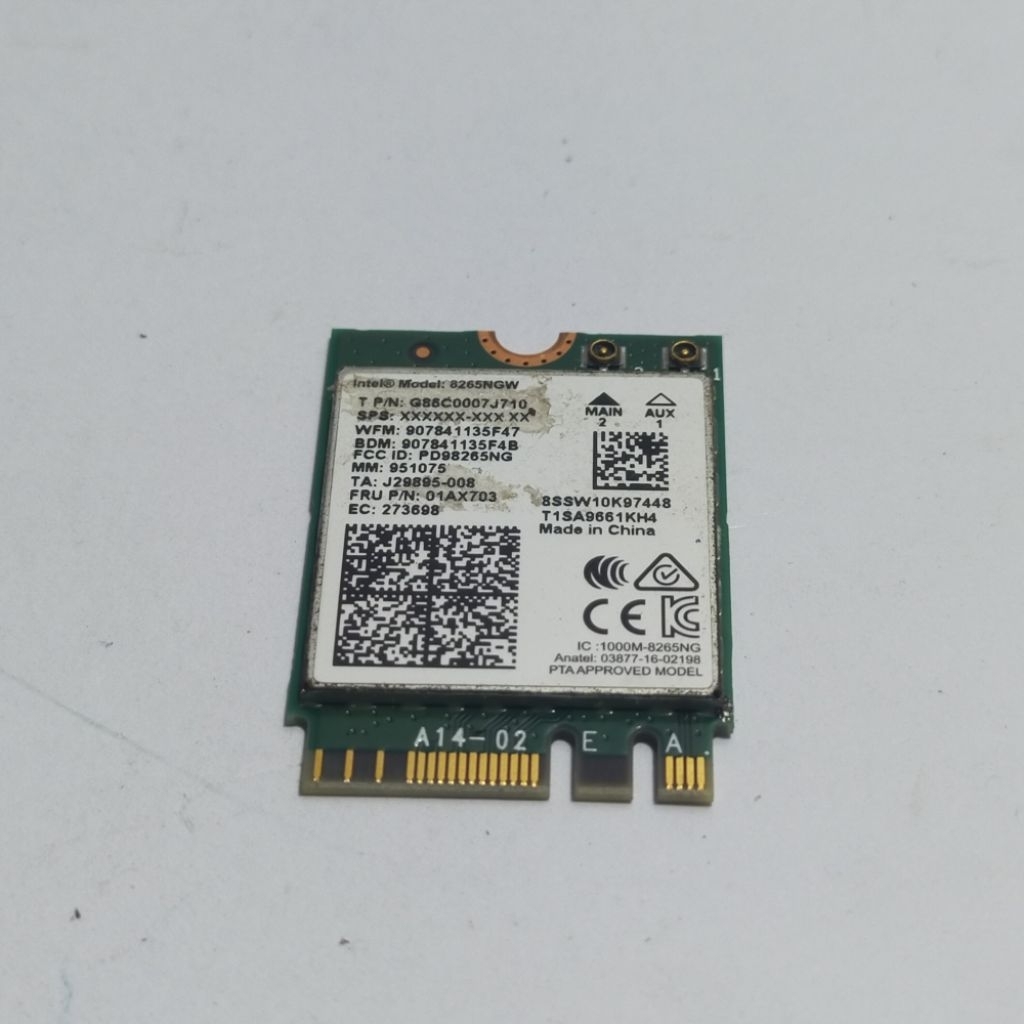 Wifi Wireless Wificard Laptop Toshiba Portege X20W-E