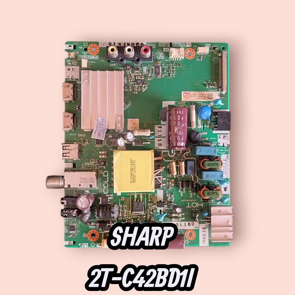 MAINBOARD LED TV SHARP 2T-C42BD1I mb sharp 2T-C42BD1I