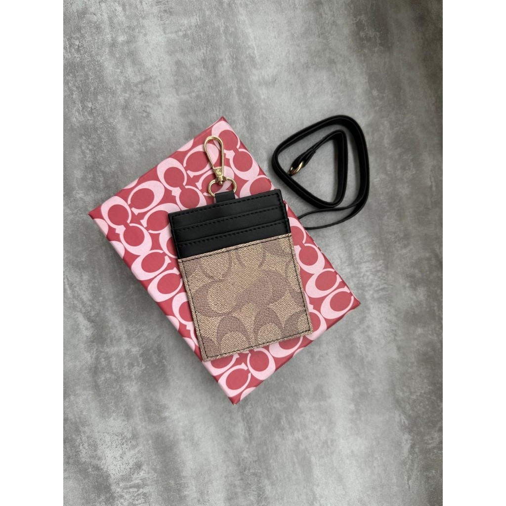 

Dompet Wanita Dompet Kartu & Kunci lanyard id card logo logam (dustbag + box+ bill+ serti)