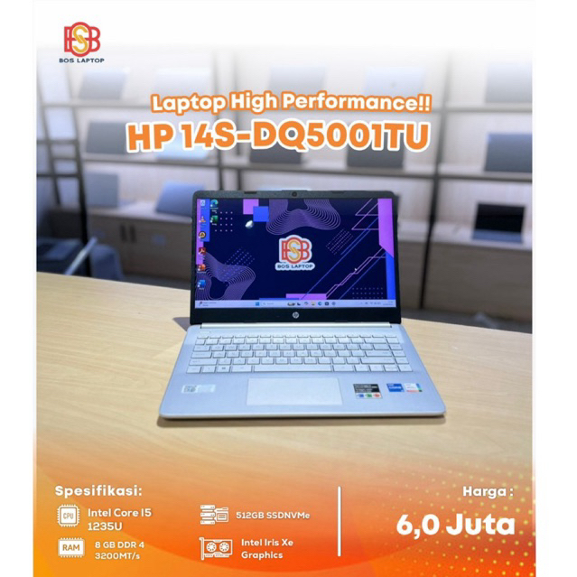 HP 14S-DQ5001TU i5-1235U  8/512 GB