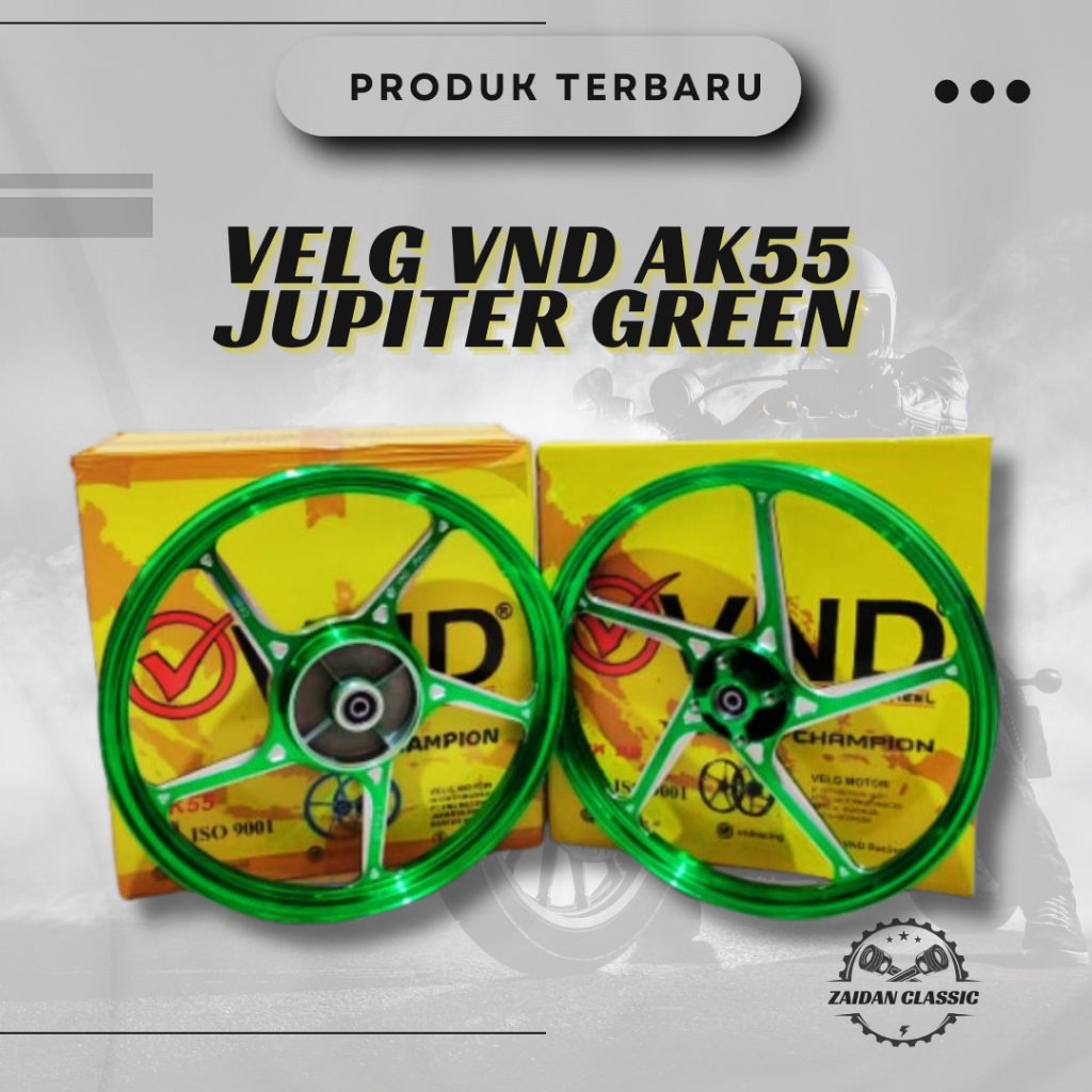 VELG VND AK55 JUPITER 140/160 17 FIZR F1ZR YAMAHA SET DEPAN BELAKANG ORIGINAL ENKEI MURAH BERKUALITA