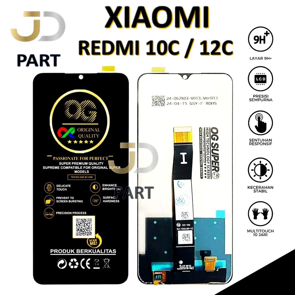 LCD TOUCHSCREEN XIAOMI REDMI 10C / 12C COMPLETE ORIGINAL 100% FULLSET