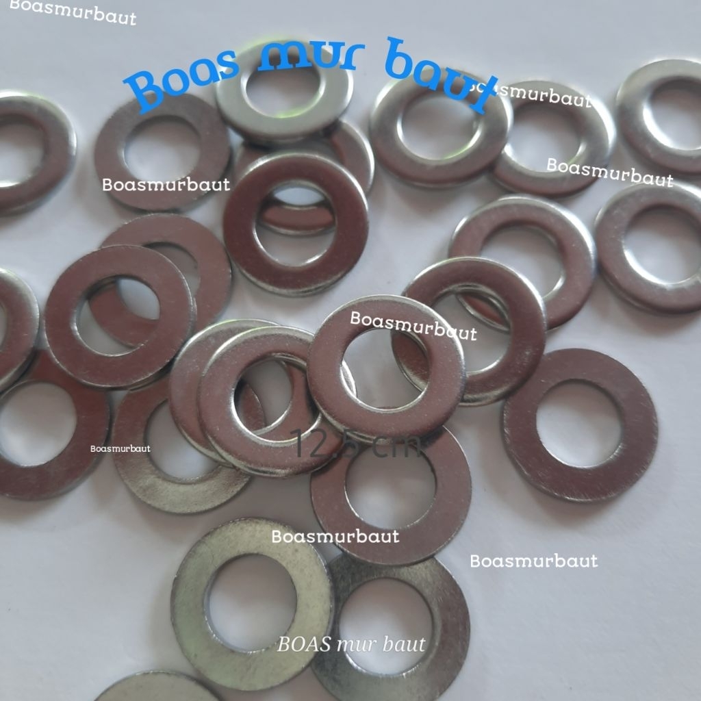 Ring plat Stainless m8 boasmurbaut