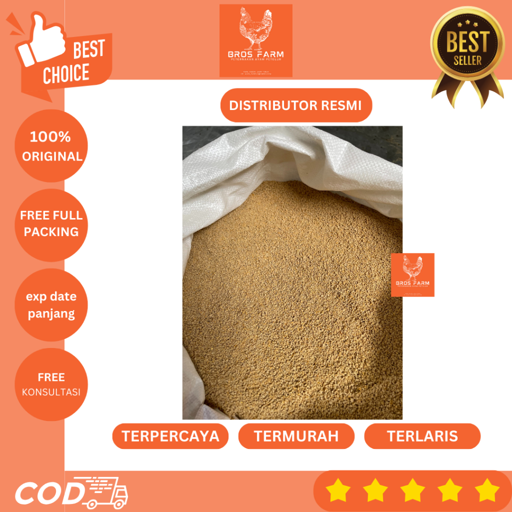 1 Kg Pakan Prestarter DOC Khusus Anak Ayam Petelur Usia 1 Hari - 30 Hari