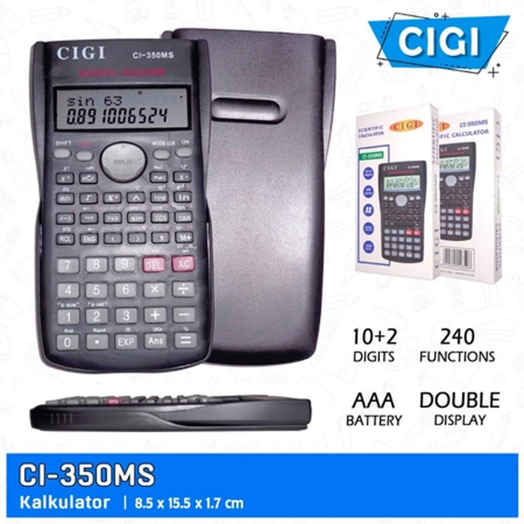 

Kalkulator Scientific CIGI 350MS Scientific Caculator | 1 Pcs