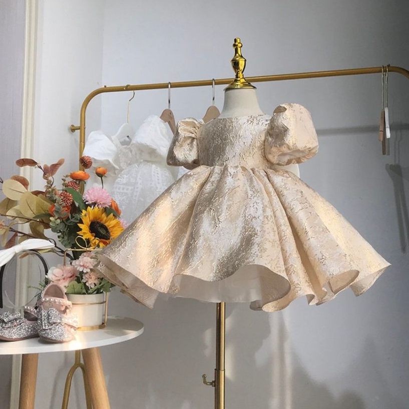 Olive Baby -  Dress Premium Mewah Birthday Princess Kekinian | Gaun Ulang Tahun Bayi Toddler