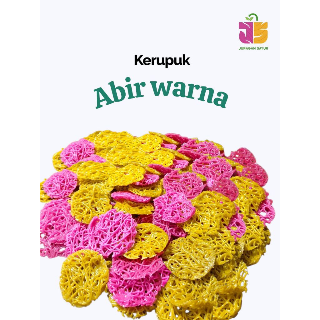 

Kerupuk Abar Abir warna kerupuk mentah Abir warna 250grm