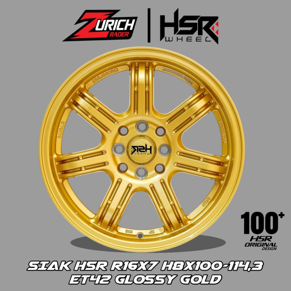 Pelek Racing Ring 16 Hsr Wheel Siak Velg Mobil R16 Jazz Yaris March Sirion Brio Livina Xenia Dll