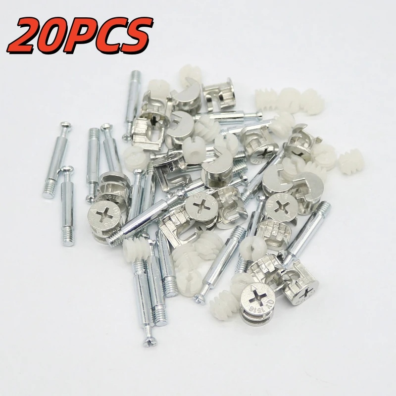 20PCS 3 In 1 Baut Knock Down Minifix/Baut Knock Down Skrup/Minifix Baut Knock Down Skrup Dan Casing