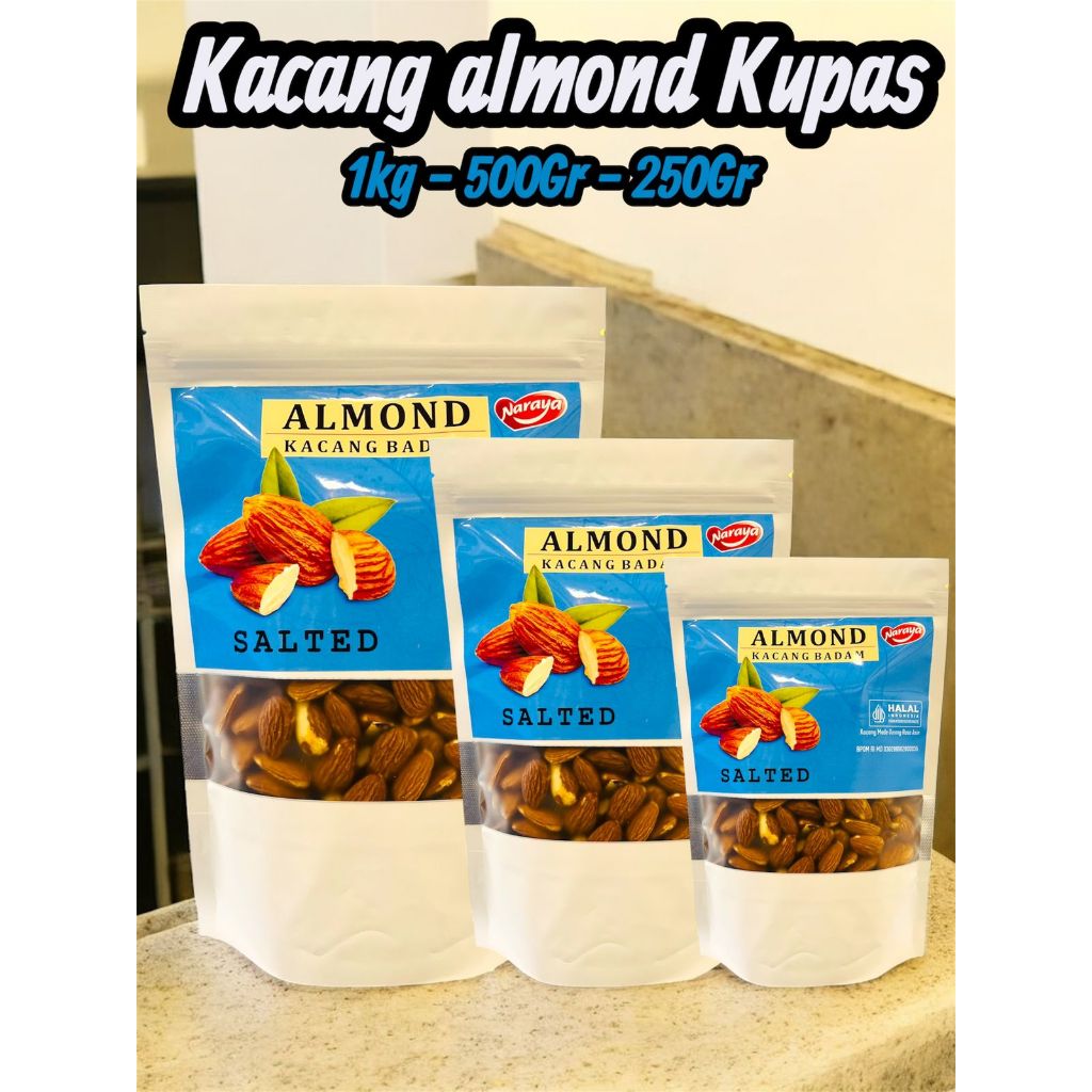 

Naraya Salted Almond Nuts// oleh oleh kacang almond kupas