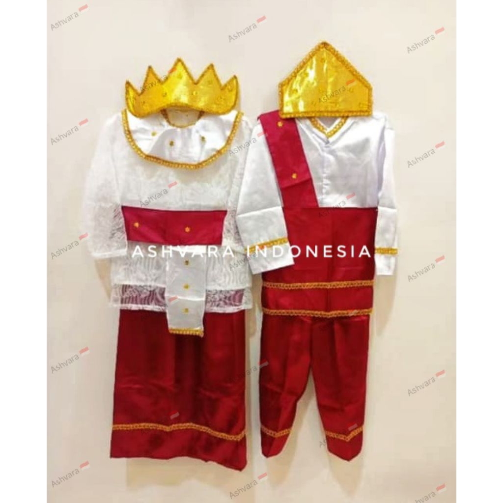Baju adat Lampung anak Laki-laki & Perempuan TK, SD