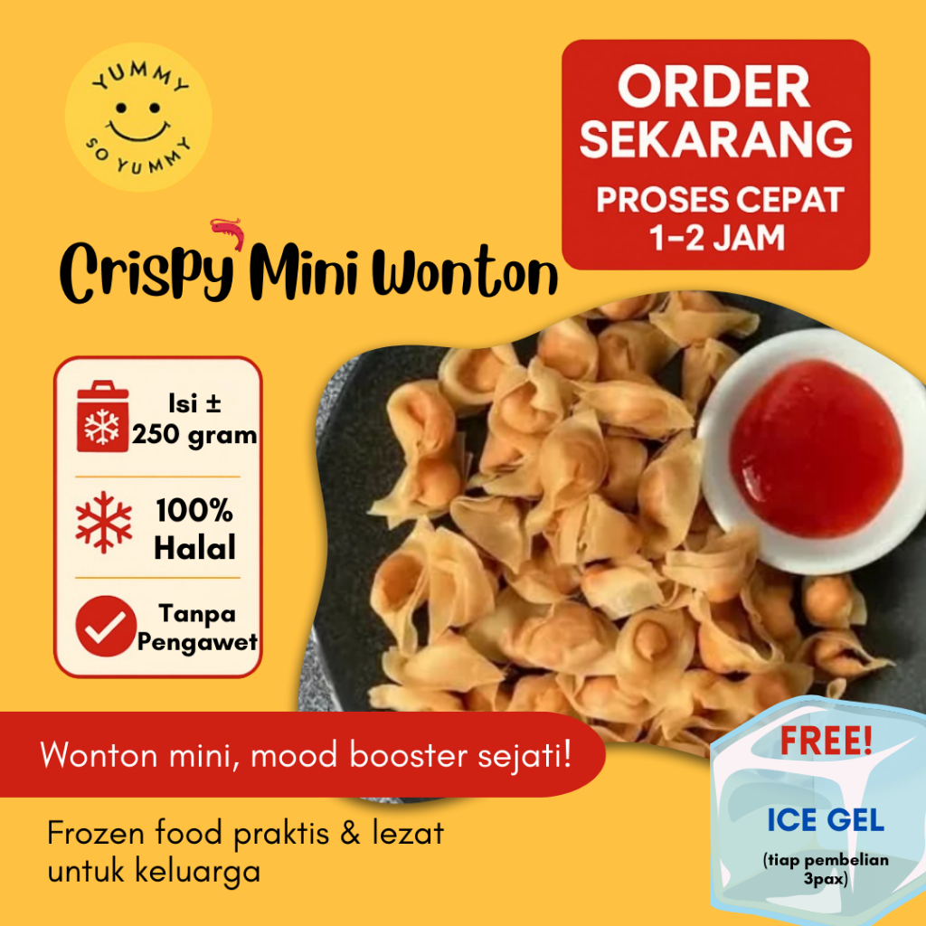 Premium Crispy Mini Wonton Frozen