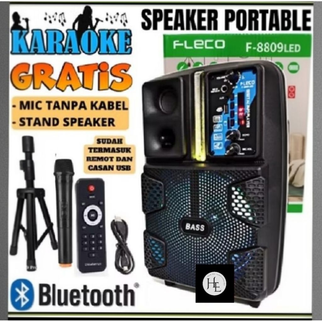 SPEAKER FLECO F-8809LED