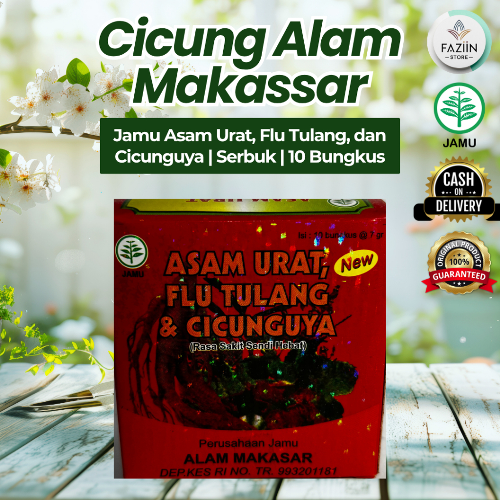 

Jamu Cicung Alam Makassar Serbuk Untuk Asam Urat, Flu Tulang, dan Cicunguya