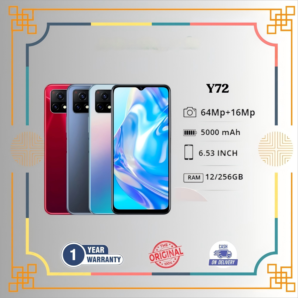 VIVO HP Y72 (5G) ORI RAM 8+4/256GB GARANSI 1TAHUN