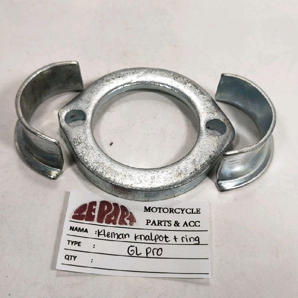 Ring knalpot GL Pro Mega Pro Tiger Set Klem Kleman Kenalpot Honda GLPRO Tiger