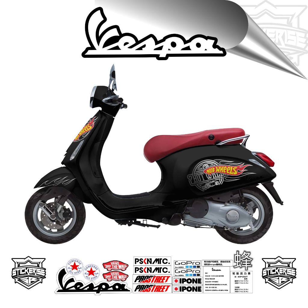 Sticker Vespa Matic / Stripping Vespa Primavera - Sprint/ Stiker Variasi Vespa Viral / Fourstores2