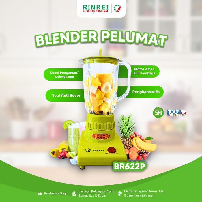 Blender Nasional Rinrei 2 In 1 Tabung Plastik BR 622P / BR622P BR-622P