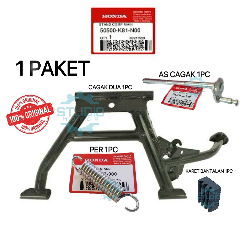 50500K81N00 Paket Cagak Cagang Per As Karet Standar tengah Kaki 2 Beat Esp New K81 Beat Fi PopK25  I