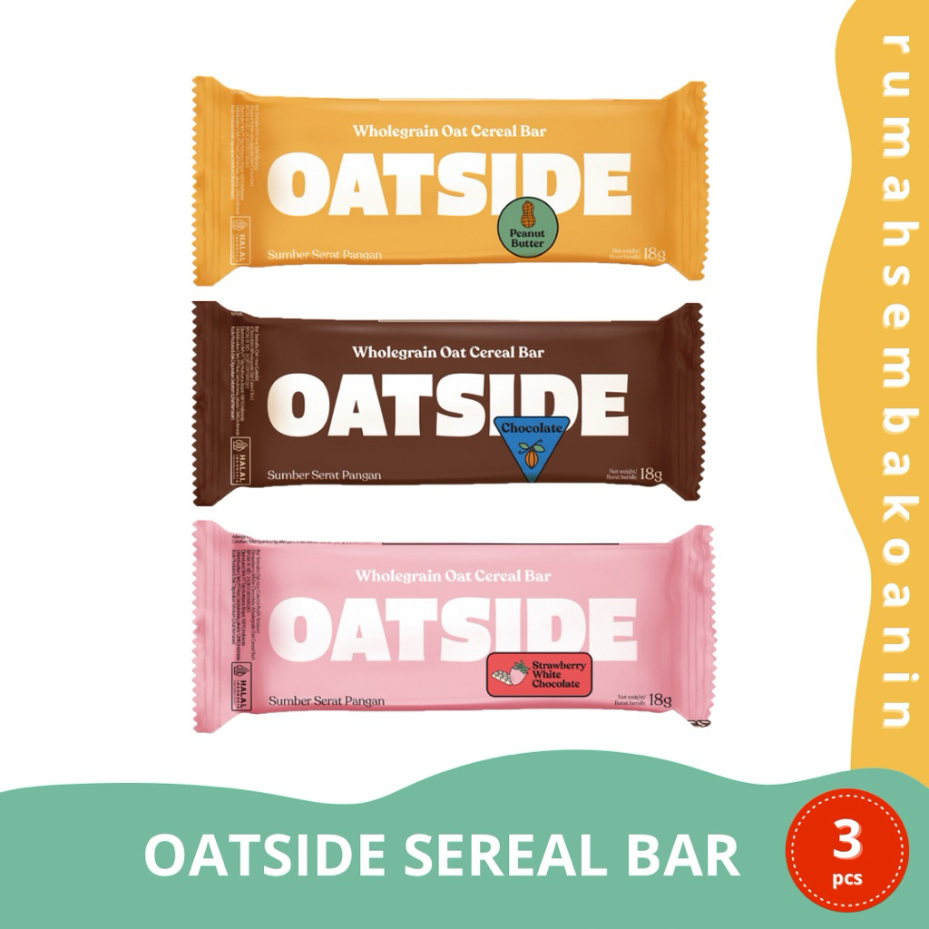 OATSIDE Cereal Bar Snack Sehat Snack Oat Snack Oatside Cereal Bar